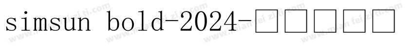 simsun bold-2024字体转换